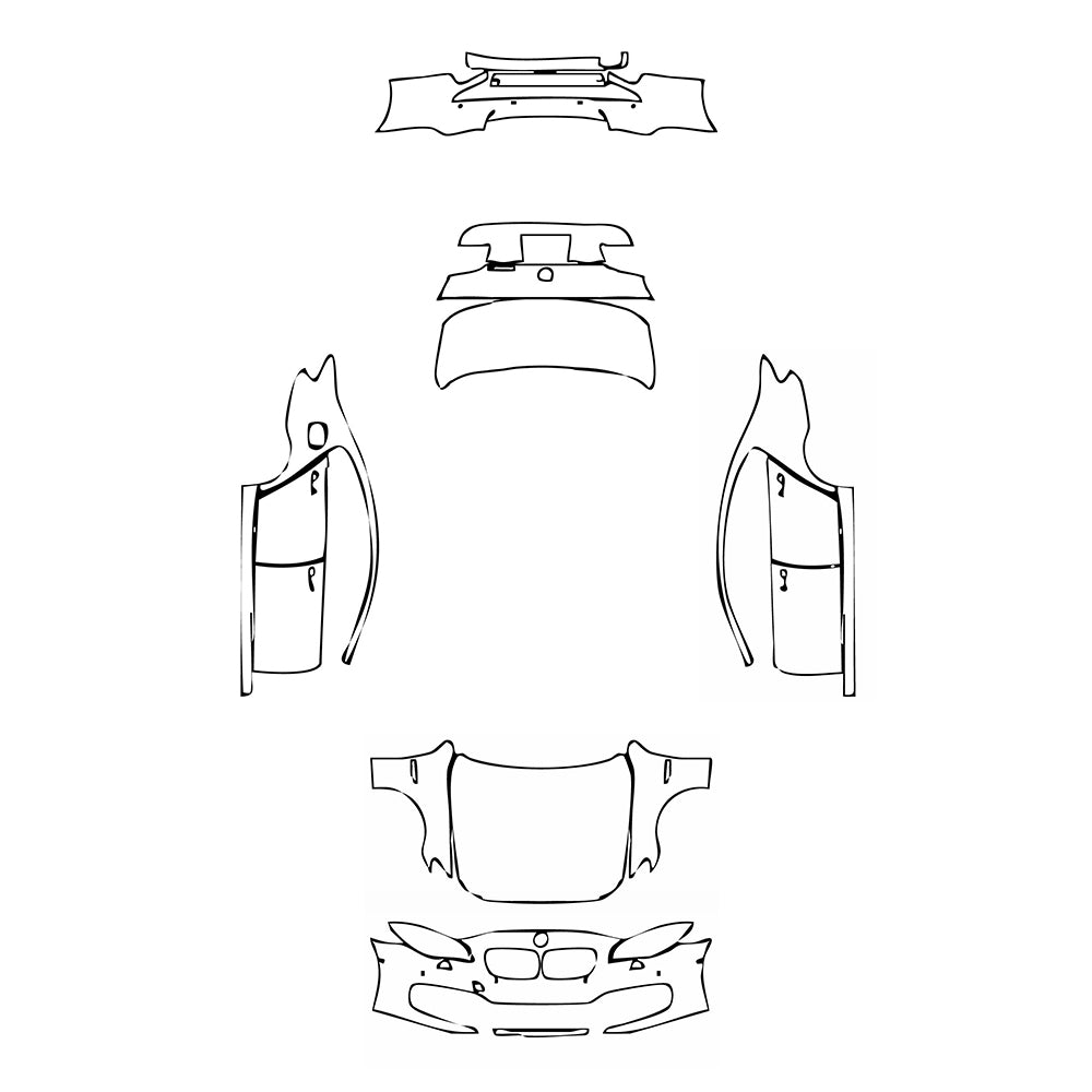 Pre-Cut PPF BMW 5 Series Sedan Standard Wheelbase Base 2014 - PPF-Kits