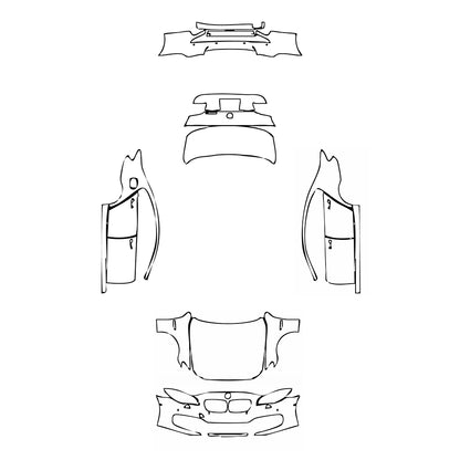 Pre-Cut PPF BMW 5 Series Sedan Standard Wheelbase Base 2015 - PPF-Kits