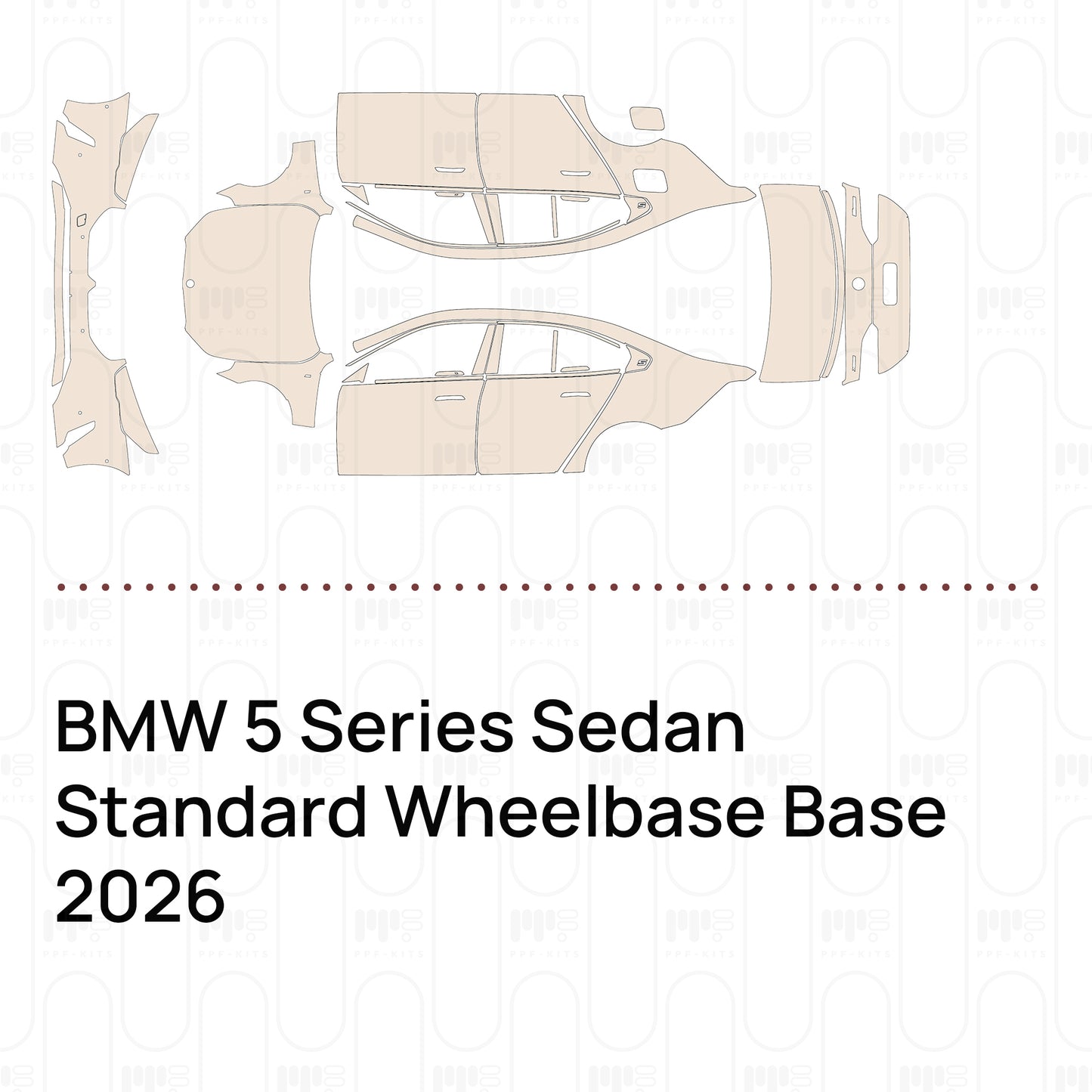 Pre-Cut PPF BMW 5 Series Sedan Standard Wheelbase Base 2026