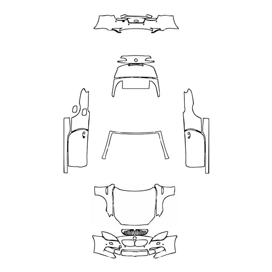 Pre-Cut PPF BMW 6 Series M6 Convertible 2012 - PPF-Kits