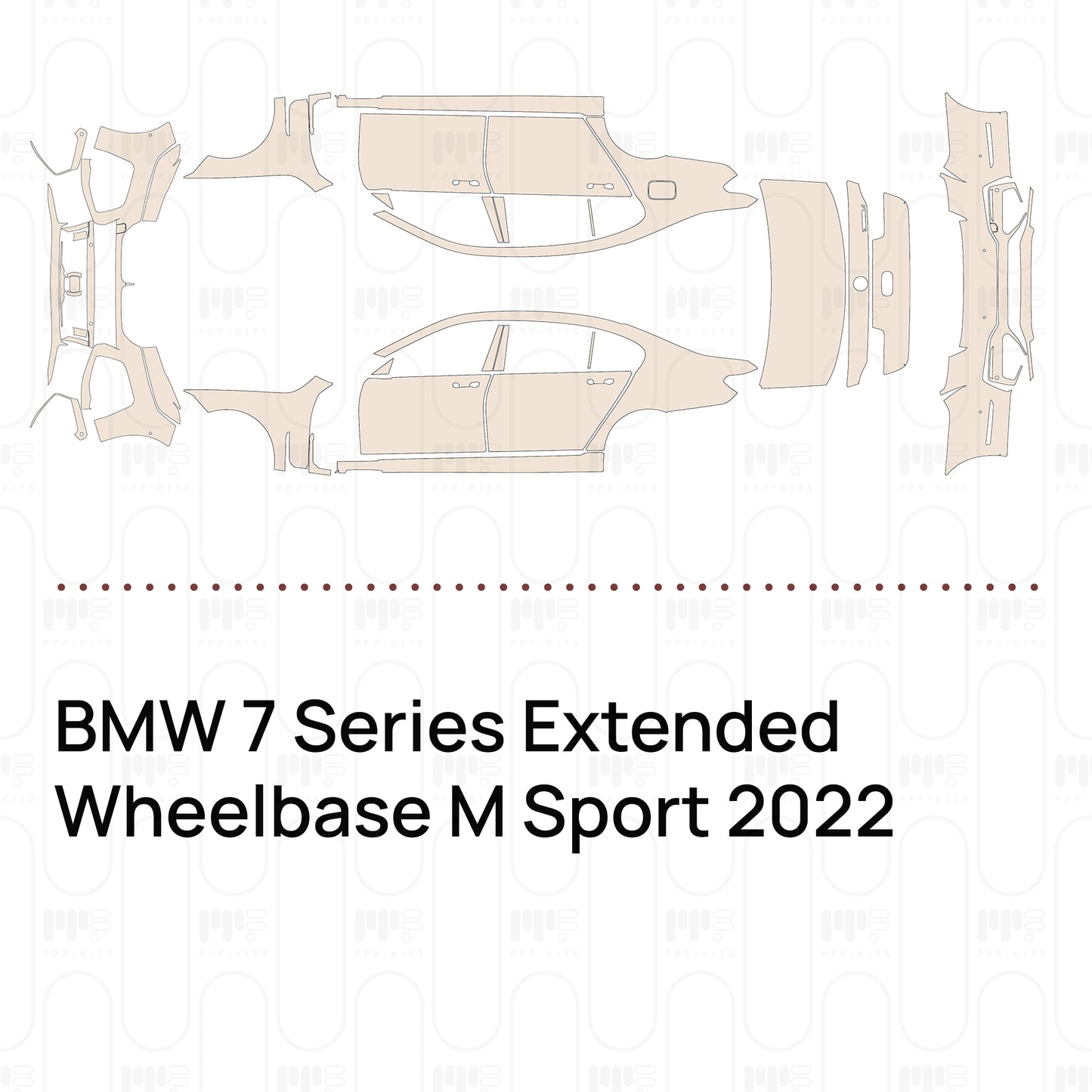 Pre-Cut PPF BMW 7 Series Extended Wheelbase M Sport 2022