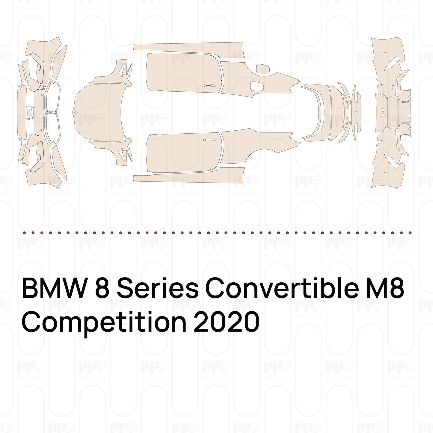 Pre-Cut PPF BMW 8 Series Convertible M8 Competition 2020