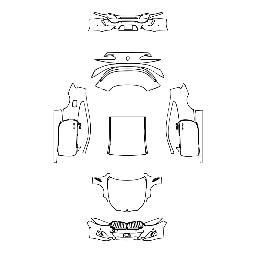 Pre-Cut PPF BMW 8 Series Coupe M850i 2025 - PPF-Kits