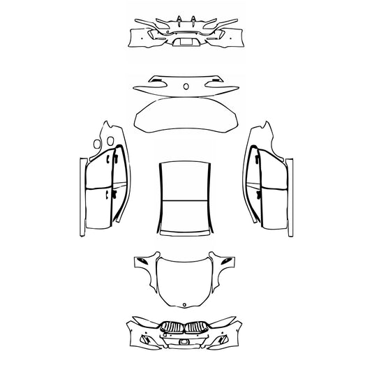 Pre-Cut PPF BMW 8 Series Gran Coupe M Sport 2021 - PPF-Kits
