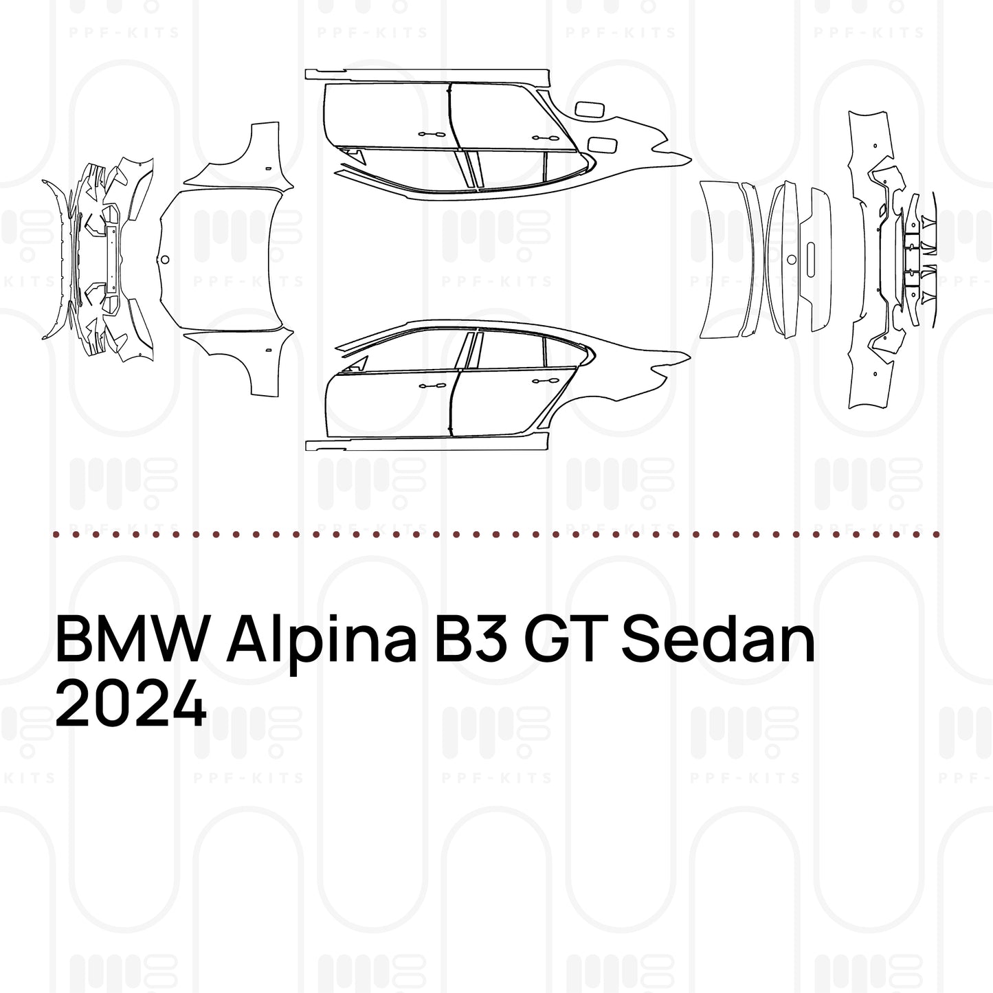 Pre-Cut PPF BMW Alpina B3 GT Sedan 2024