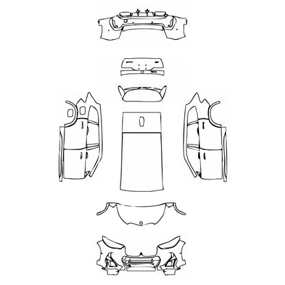 Pre-Cut PPF BMW X1 Extended Wheelbase M Sport 2024 - PPF-Kits
