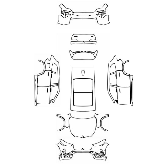 Pre-Cut PPF BMW X1 Standard Wheelbase Base 2024 - PPF-Kits