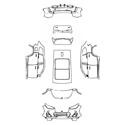 Pre-Cut PPF BMW X1 Standard Wheelbase M Sport 2023 - PPF-Kits