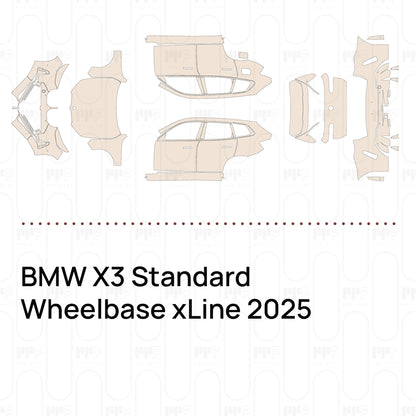 Pre-Cut PPF BMW X3 Standard Wheelbase xLine 2025