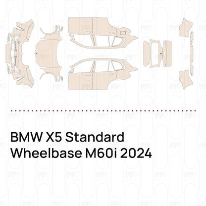 Pre-Cut PPF BMW X5 Standard Wheelbase M60i 2024
