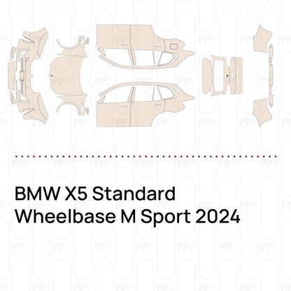 Pre-Cut PPF BMW X5 Standard Wheelbase M Sport 2024