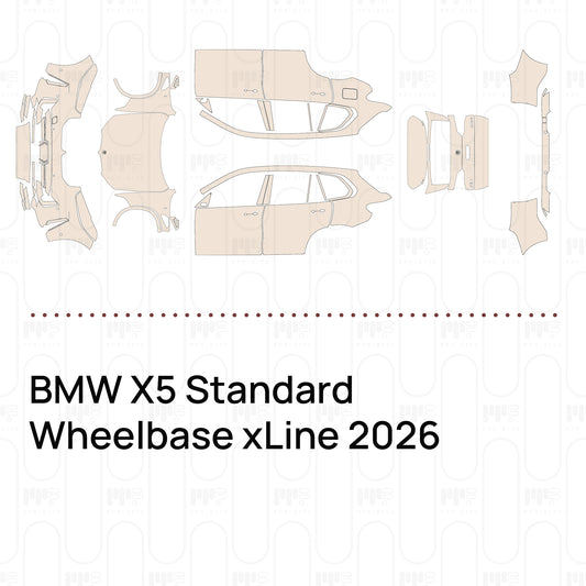 Pre-Cut PPF BMW X5 Standard Wheelbase xLine 2026