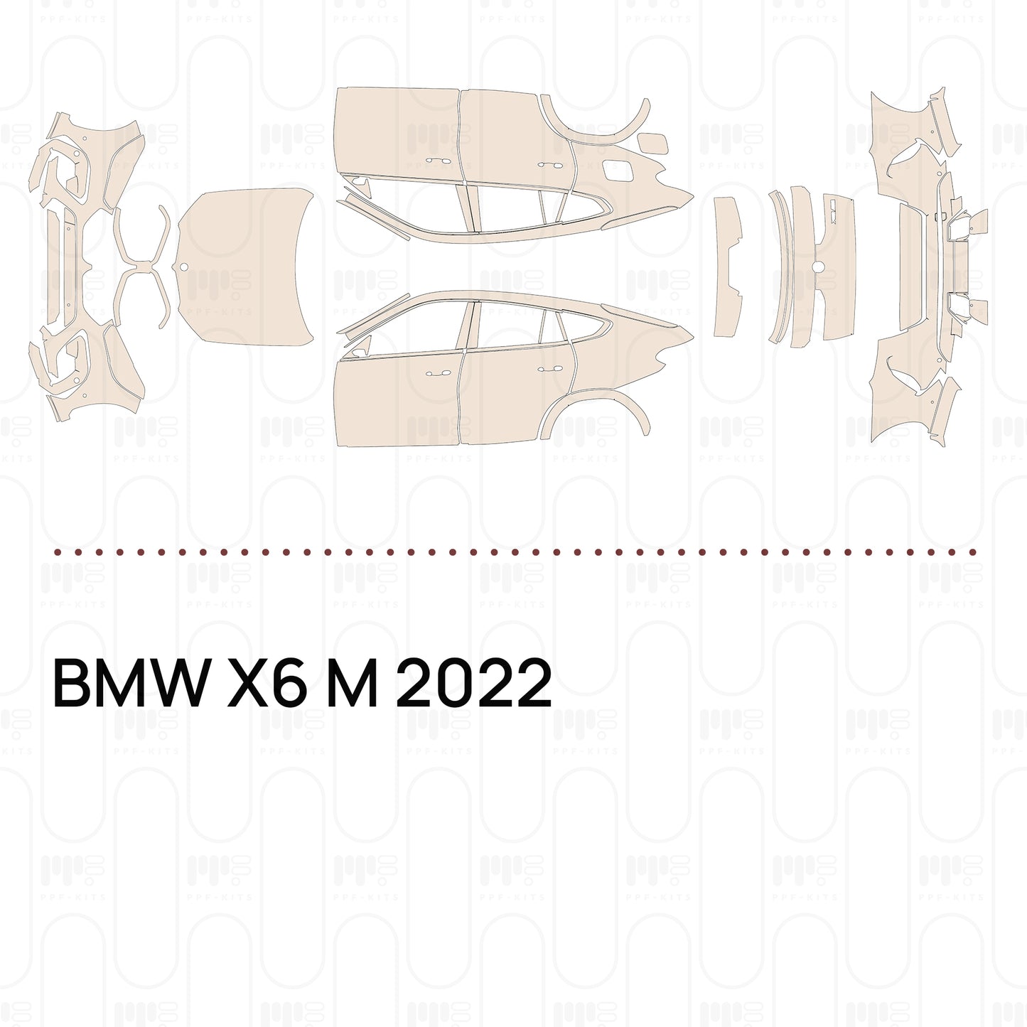 Pre-Cut PPF BMW X6 M 2022