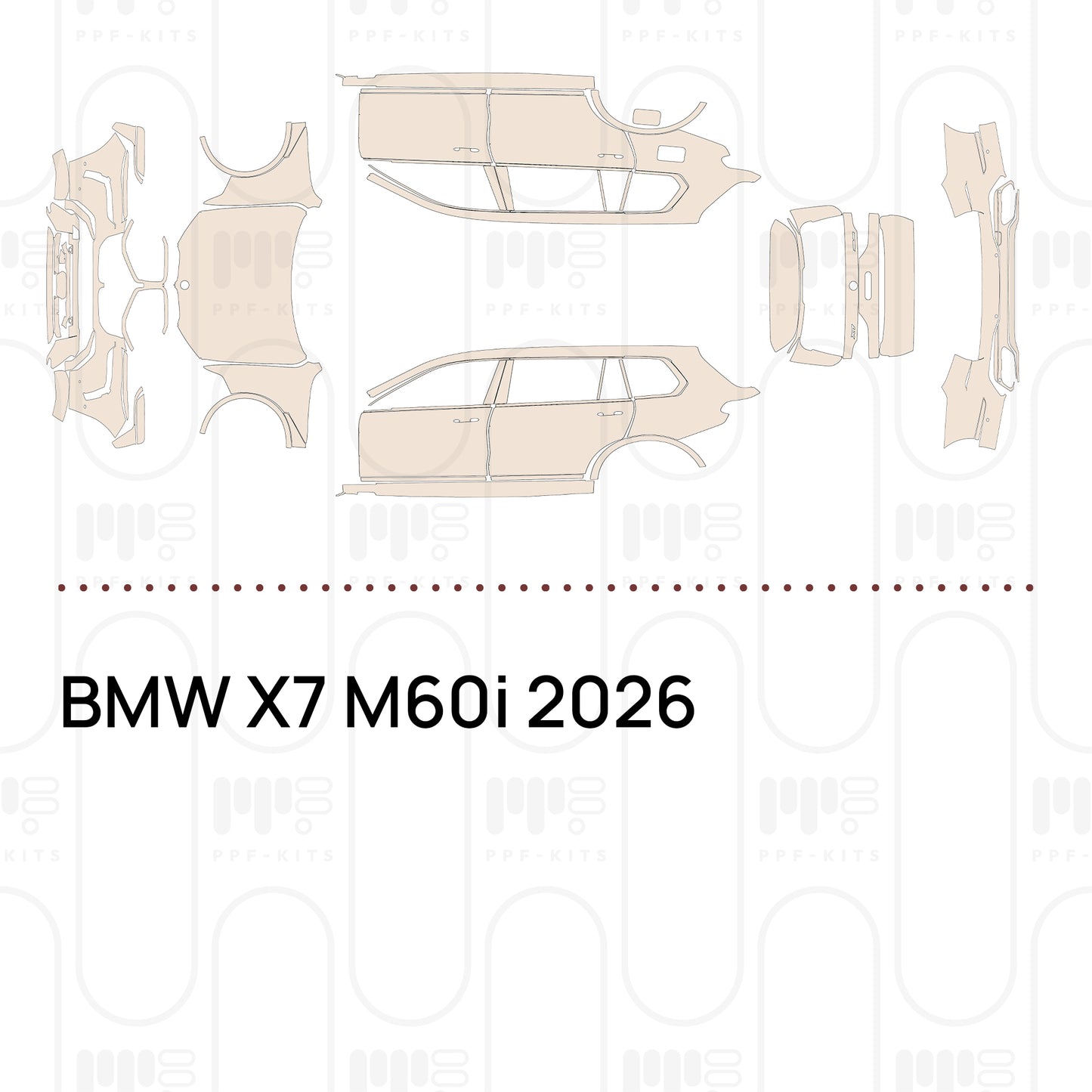 Pre-Cut PPF BMW X7 M60i 2026