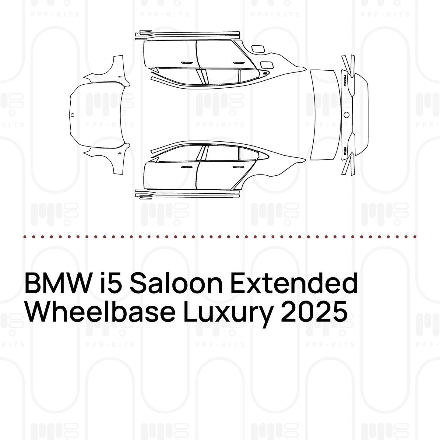 Pre-Cut PPF BMW i5 Saloon Extended Wheelbase Luxury 2025