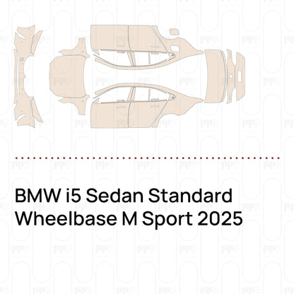 Pre-Cut PPF BMW i5 Sedan Standard Wheelbase M Sport 2025