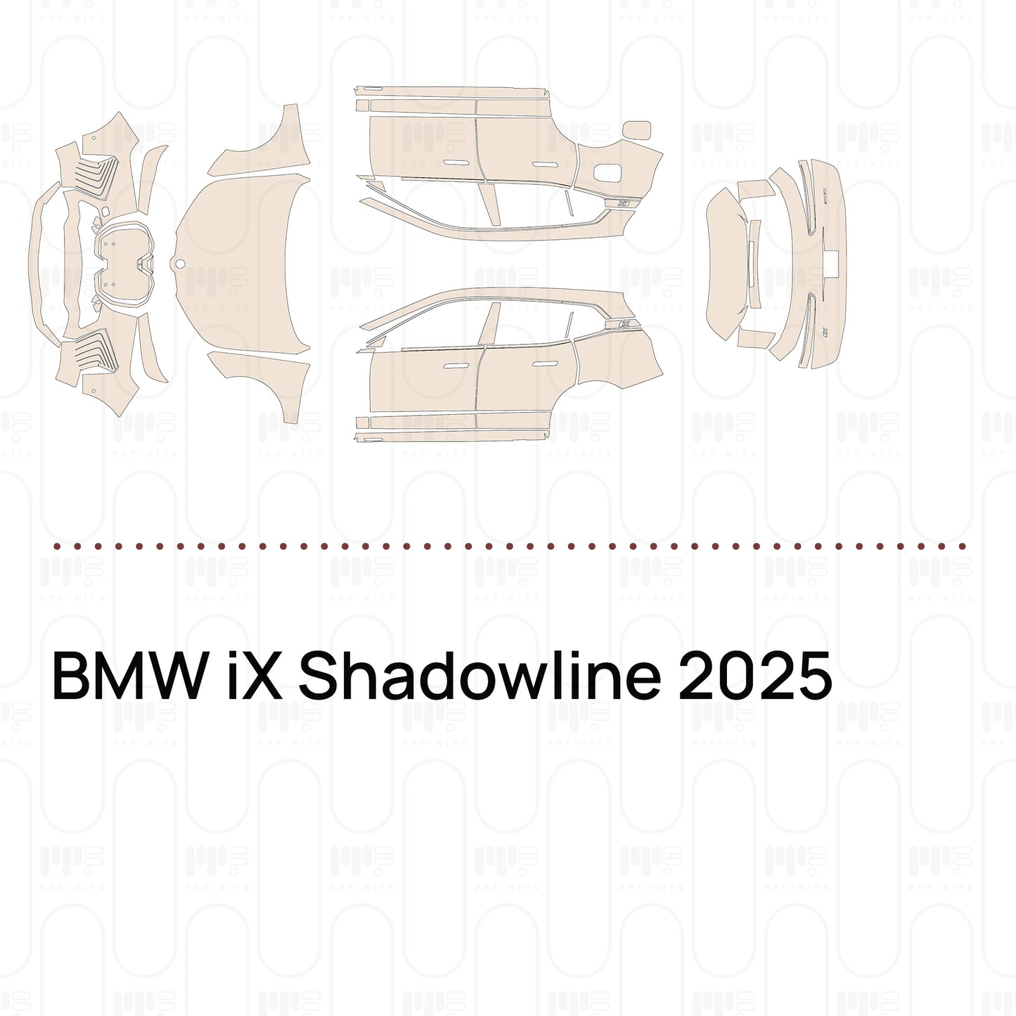 Pre-Cut PPF BMW iX Shadowline 2025