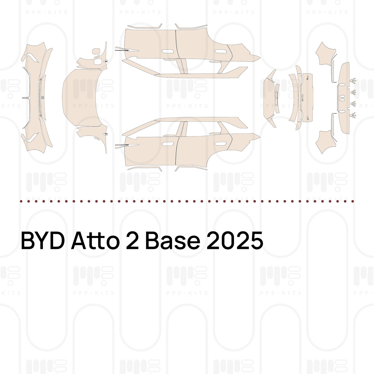 Pre-Cut PPF BYD Atto 2 Base 2025