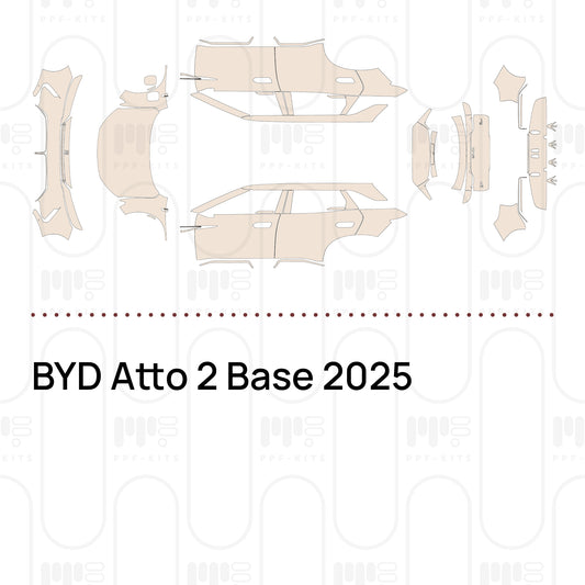 BYD Atto 2 Base 2025 – Forskåret PPF-lakbeskyttelsesfilm