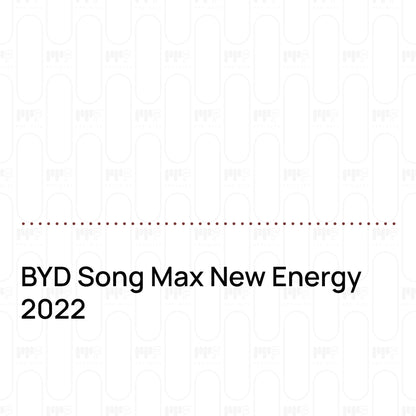 Pre-Cut PPF BYD Song Max New Energy 2022