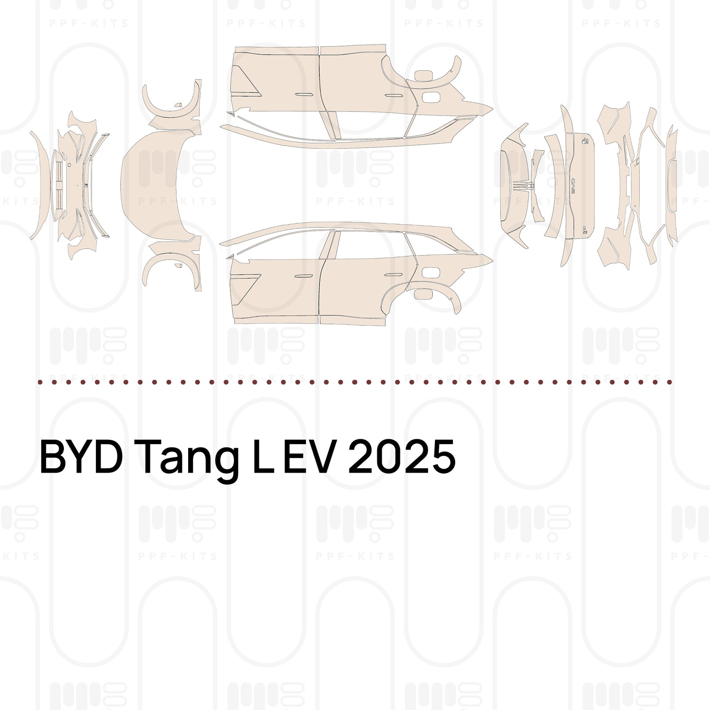 Pre-Cut PPF BYD Tang L EV 2025