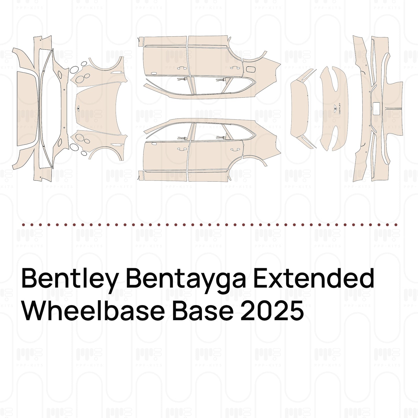 Pre-Cut PPF Bentley Bentayga Extended Wheelbase Base 2025