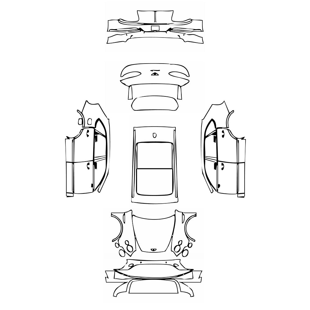 Pre-Cut PPF Bentley Bentayga Standard Wheelbase Base 2021 - PPF-Kits