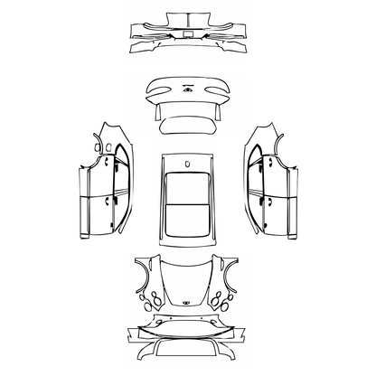 Pre-Cut PPF Bentley Bentayga Standard Wheelbase Base 2021 - PPF-Kits