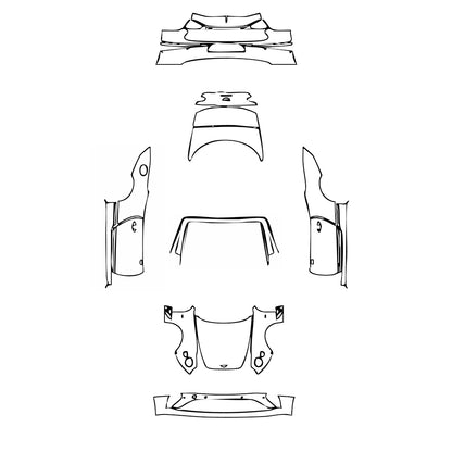 Pre-Cut PPF Bentley Continental GT Convertible 2021 - PPF-Kits