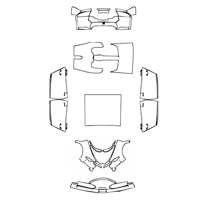 Pre-Cut PPF Bugatti Chiron Chiron Sport 2019 - PPF-Kits