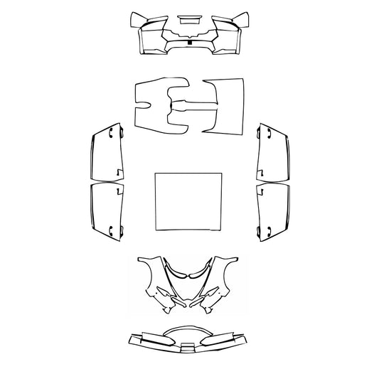 Pre-Cut PPF Bugatti Chiron Chiron Sport 2019 - PPF-Kits