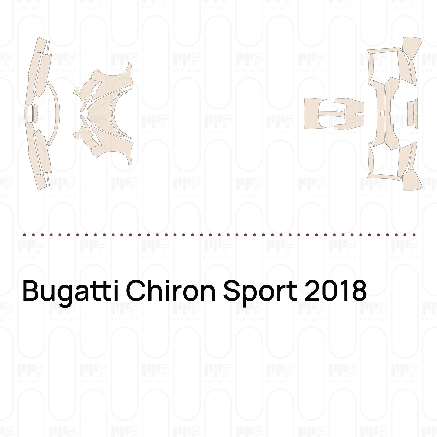 Pre-Cut PPF Bugatti Chiron Sport 2018