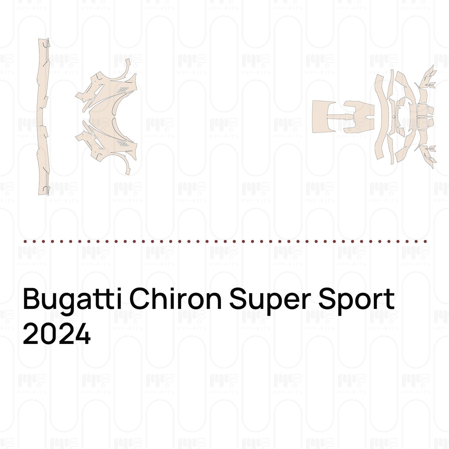 Pre-Cut PPF Bugatti Chiron Super Sport 2024
