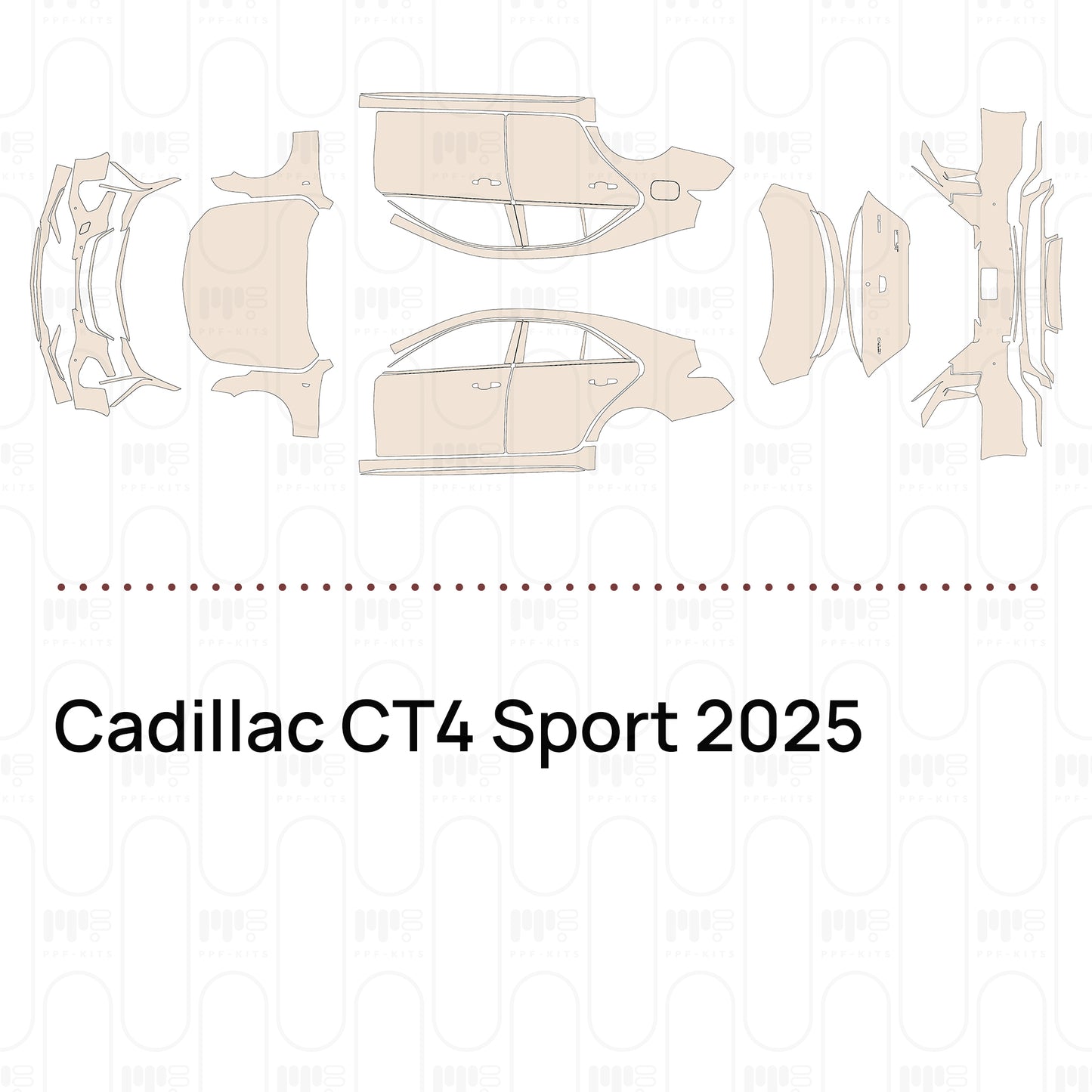 Pre-Cut PPF Cadillac CT4 Sport 2025