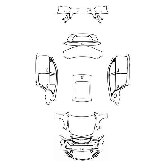 Pre-Cut PPF Cadillac CT5 (US) Luxury 2021 - PPF-Kits
