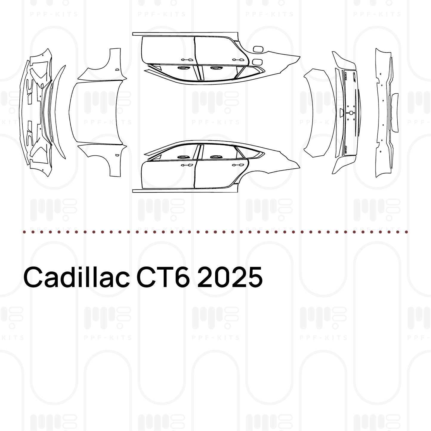 Pre-Cut PPF Cadillac CT6 2025