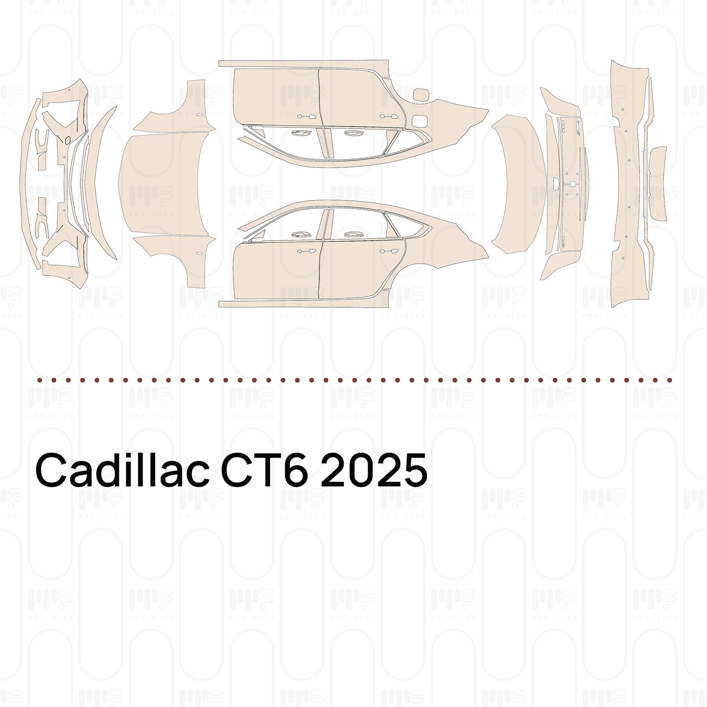 Pre-Cut PPF Cadillac CT6 2025