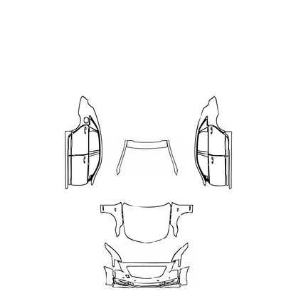 Pre-Cut PPF Cadillac CT6 Base 2017 - PPF-Kits