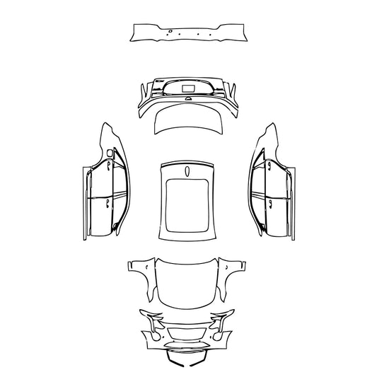 Pre-Cut PPF Cadillac CT6 Base 2022 - PPF-Kits