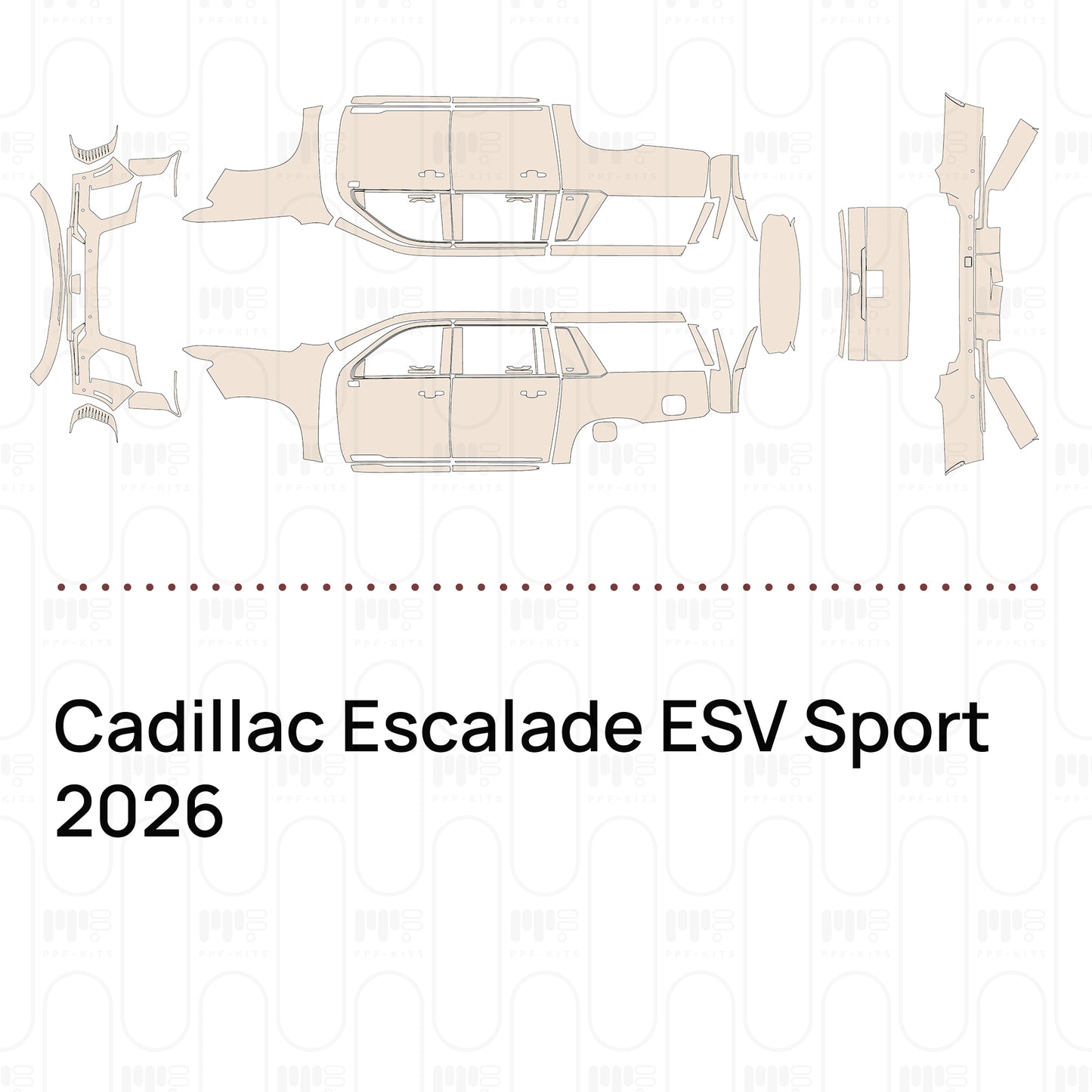 Pre-Cut PPF Cadillac Escalade ESV Sport 2026