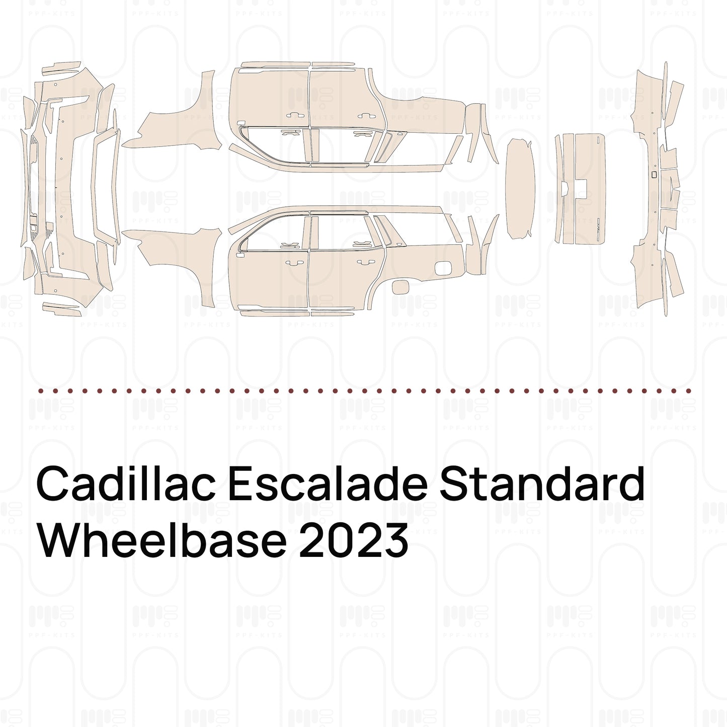 Pre-Cut PPF Cadillac Escalade Standard Wheelbase 2023