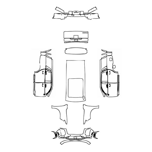 Pre-Cut PPF Cadillac Escalade Standard Wheelbase Luxury 2025 - PPF-Kits