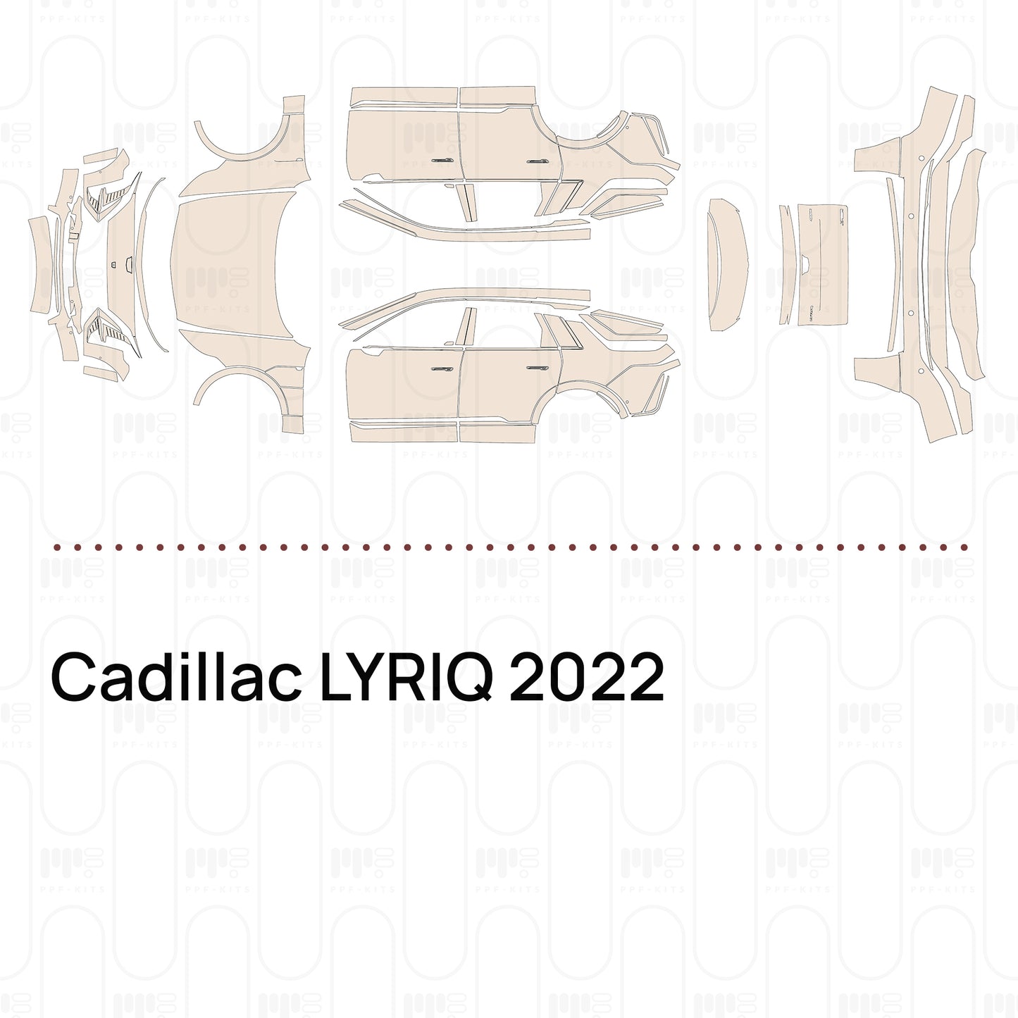 Pre-Cut PPF Cadillac LYRIQ 2022