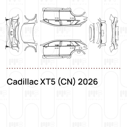 Pre-Cut PPF Cadillac XT5 (CN) 2026