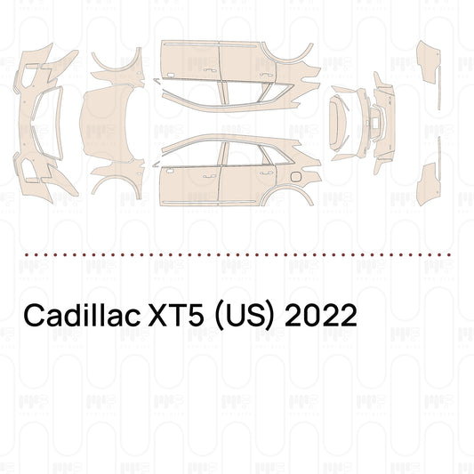 Pre-Cut PPF Cadillac XT5 (US) 2022