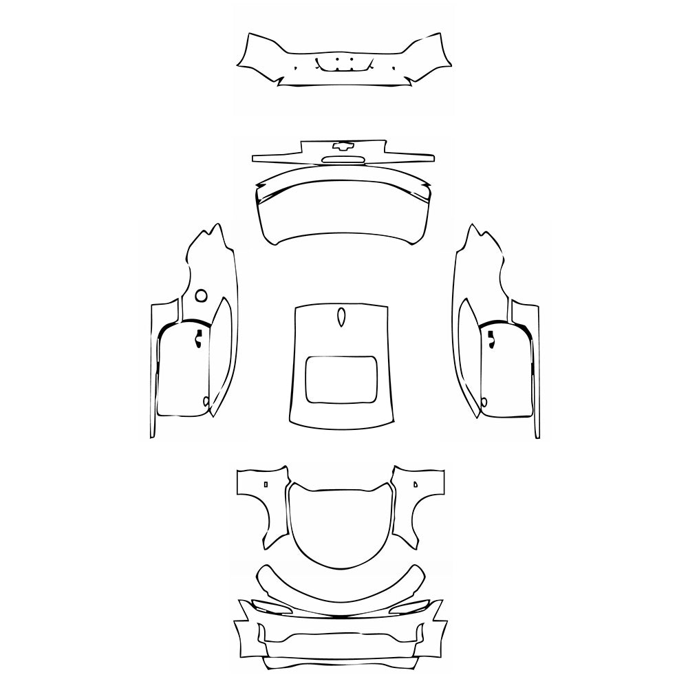 Pre-Cut PPF Chevrolet Camaro LT Coupe 2022 - PPF-Kits