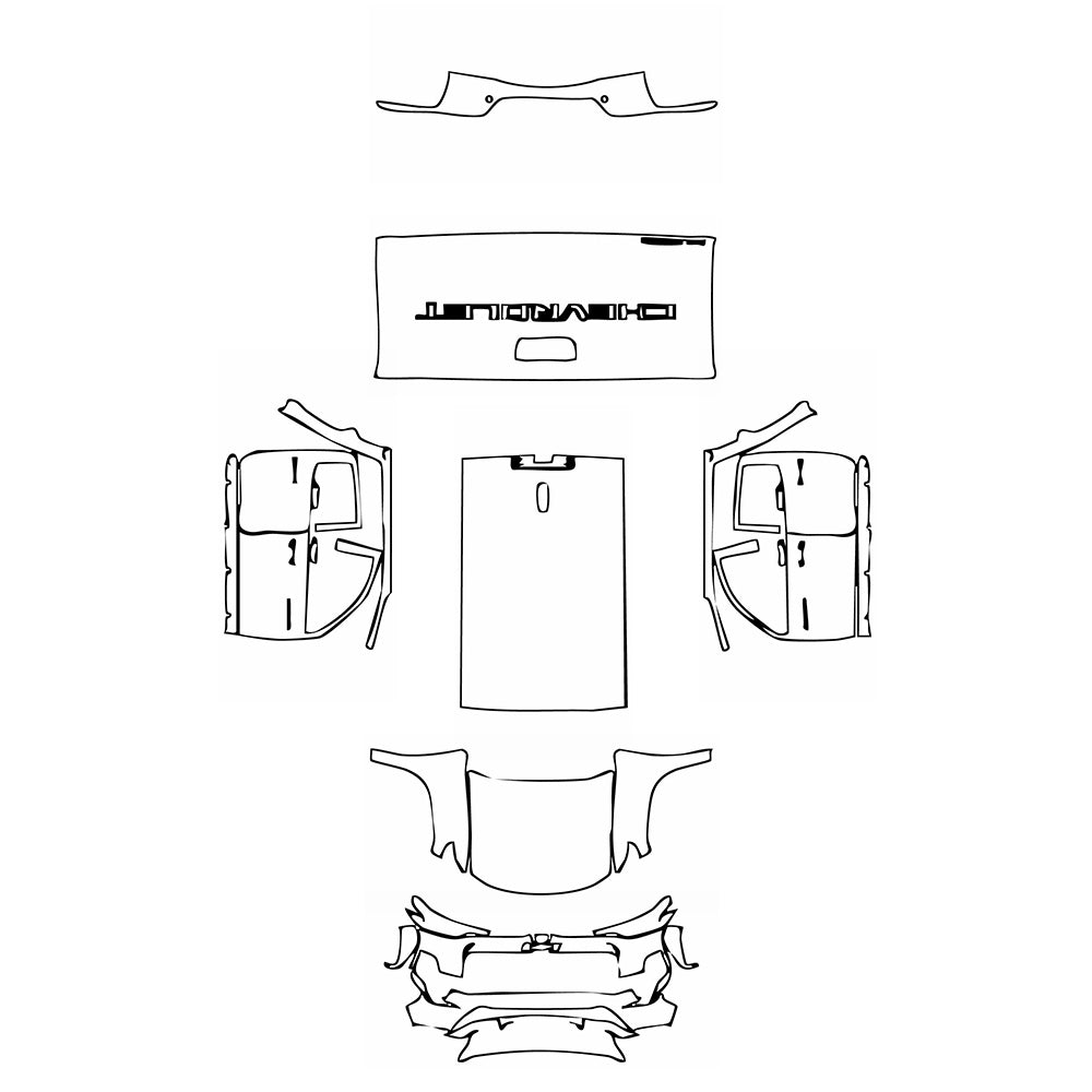 Pre-Cut PPF Chevrolet Colorado Crew Cab Trail Boss 2024 - PPF-Kits