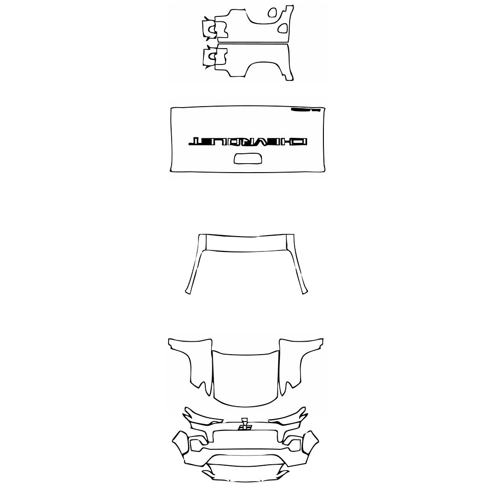Pre-Cut PPF Chevrolet Colorado Crew Cab Z71 2025 - PPF-Kits