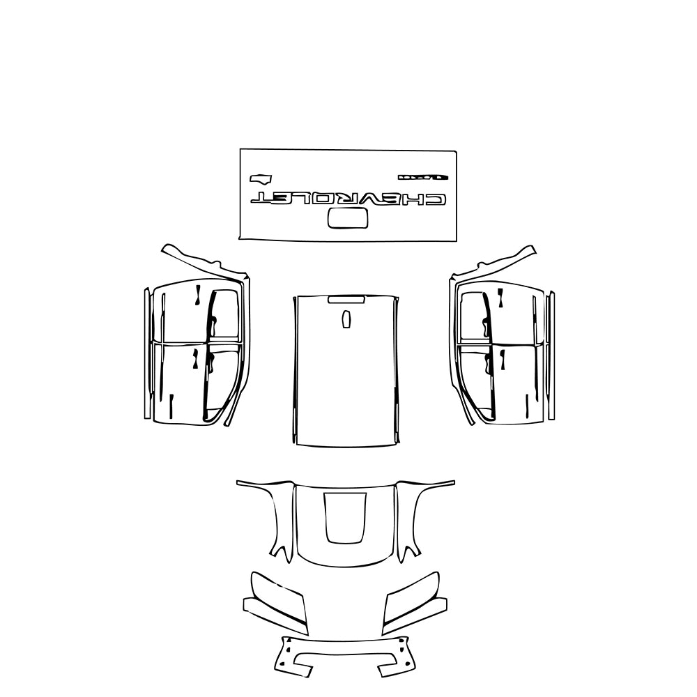 Pre-Cut PPF Chevrolet Colorado Crew Cab ZR2 2021 - PPF-Kits