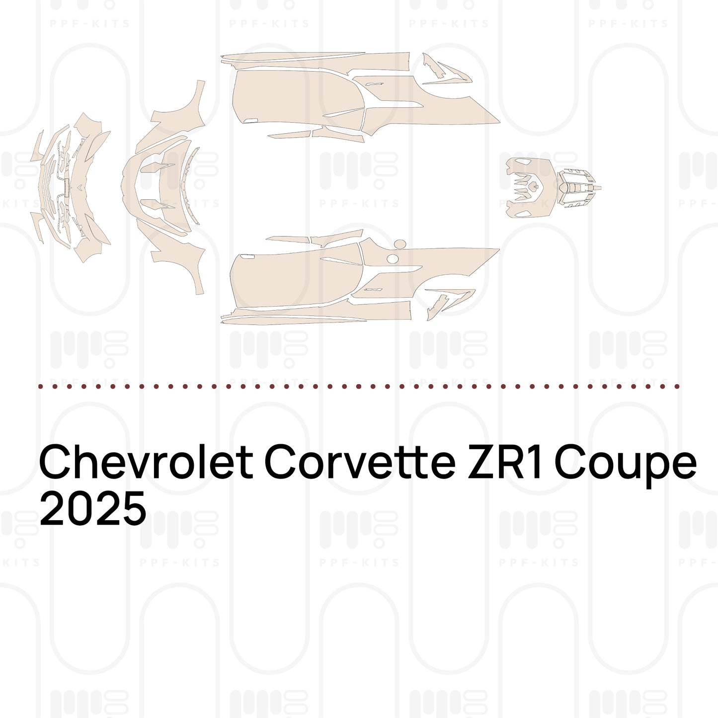 Pre-Cut PPF Chevrolet Corvette ZR1 Coupe 2025